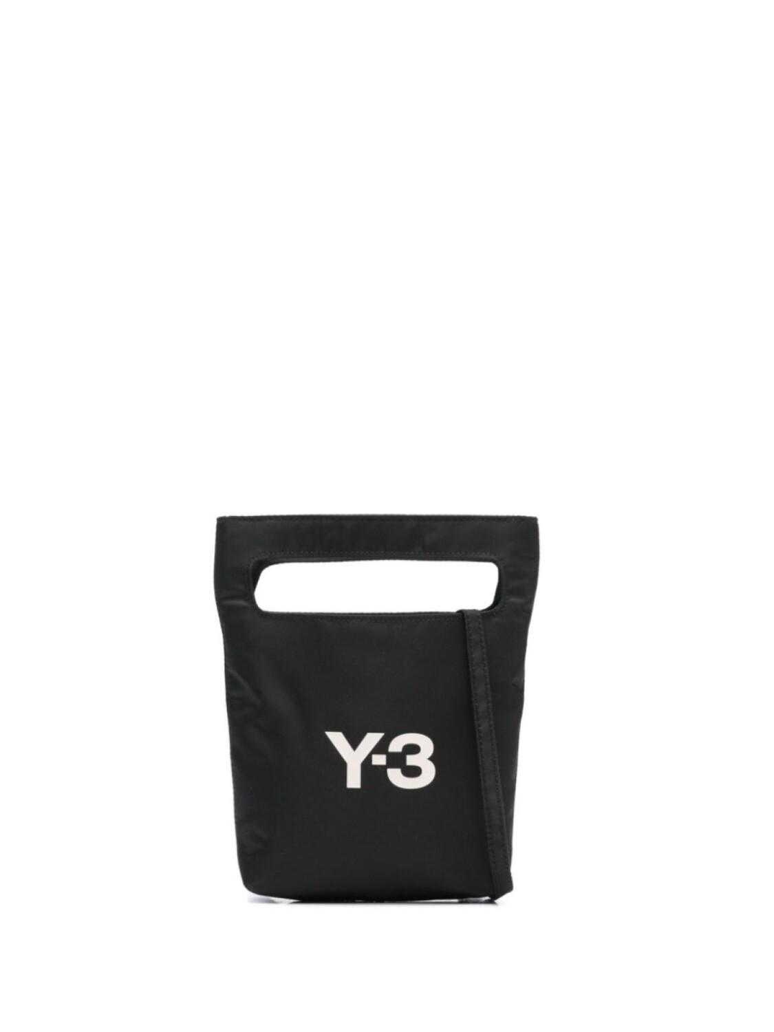 Y-3 сумка-тоут размера мини с логотипом, черный 
Y-3 сумка-тоут размера мини с логотипом, черный