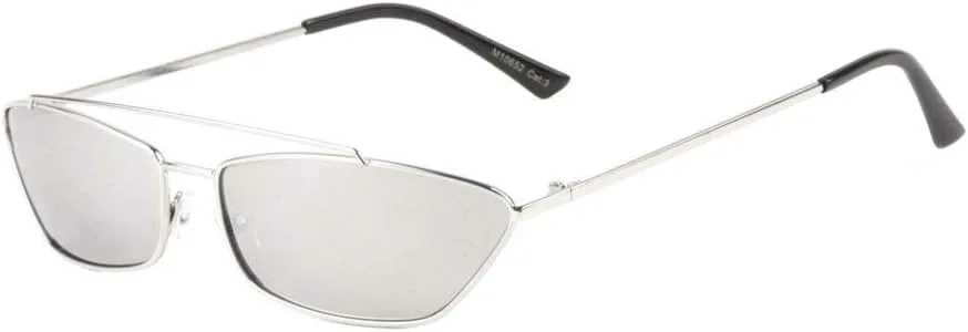 Солнцезащитные очки в форме «кошачий глаз» с тонкой металлической оправой, средней линзой и верхней перекладиной, геометрическим дизайном Sunglasses Luxe, Grey
Солнцезащитные очки в форме «кошачий глаз» с тонкой металлической оправой, средней линзой и верхней перекладиной, геометрическим дизайном Sunglasses Luxe, Grey