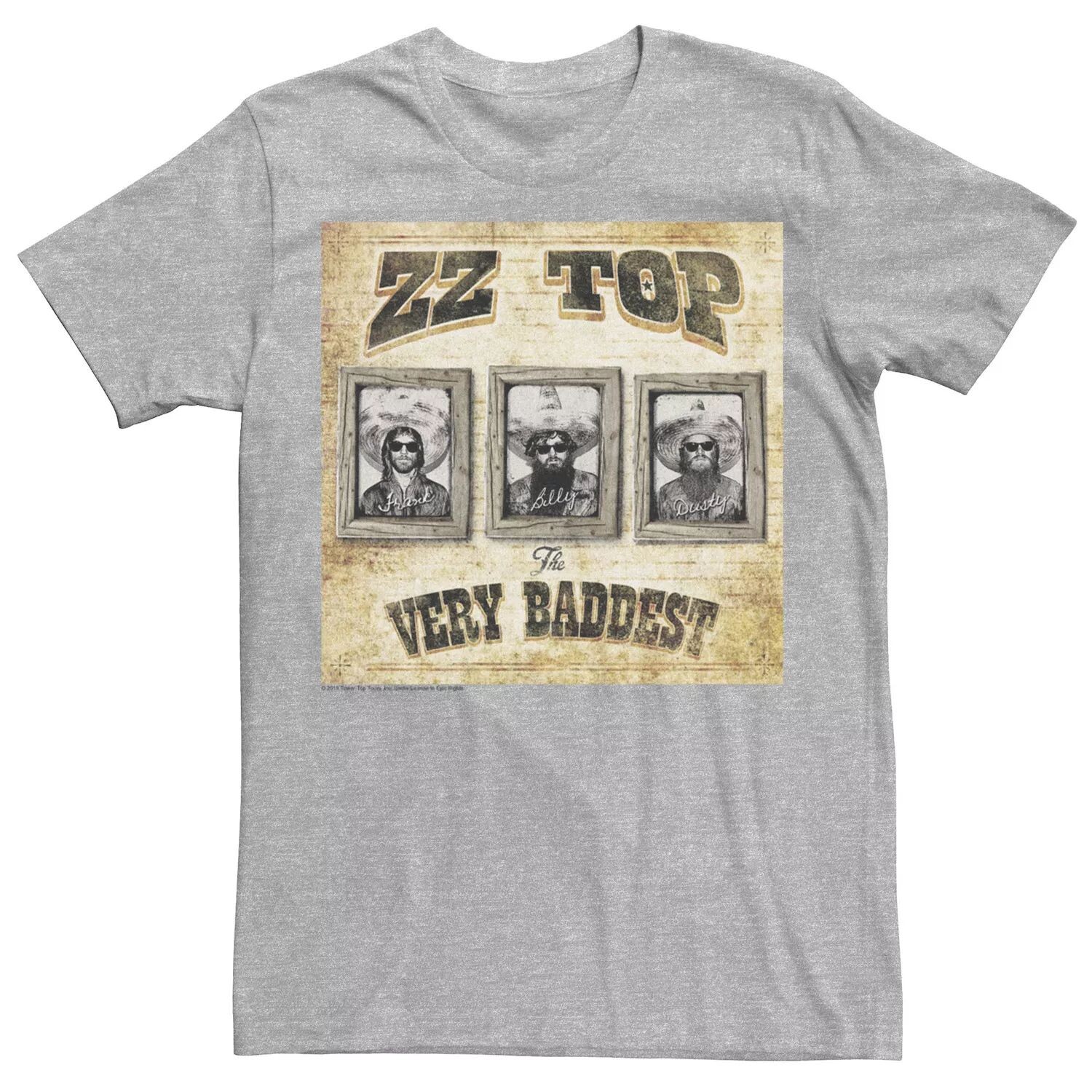 Мужская футболка ZZ Top Very Baddest с потертым рисунком и плакатом Licensed Character
Мужская футболка ZZ Top Very Baddest с потертым рисунком и плакатом Licensed Character