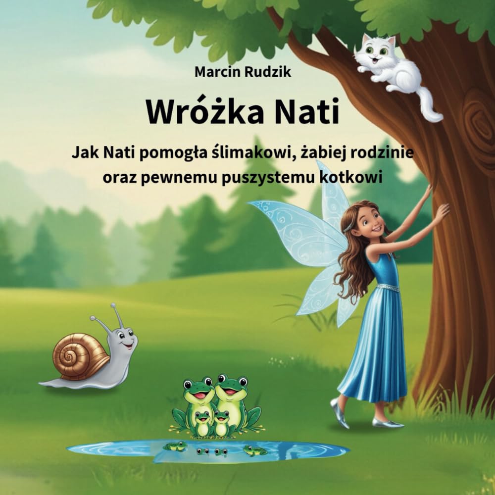 Wróżka Nati: Jak Nati pomogła ślimakowi, żabiej rodzinie oraz pewnemu puszystemu kotkowi (Polish Edition) (Independently published)
Wróżka Nati: Jak Nati pomogła ślimakowi, żabiej rodzinie oraz pewnemu puszystemu kotkowi (Polish Edition) (Independently published)