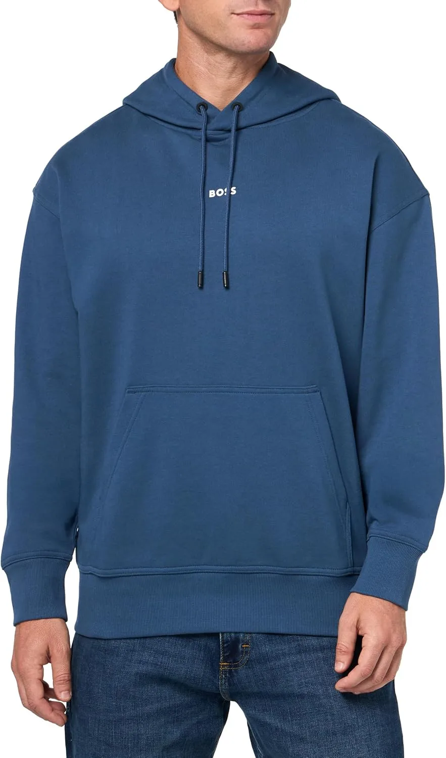 BOSS мужской худи с центральным логотипом French Terry
BOSS мужской худи с центральным логотипом French Terry