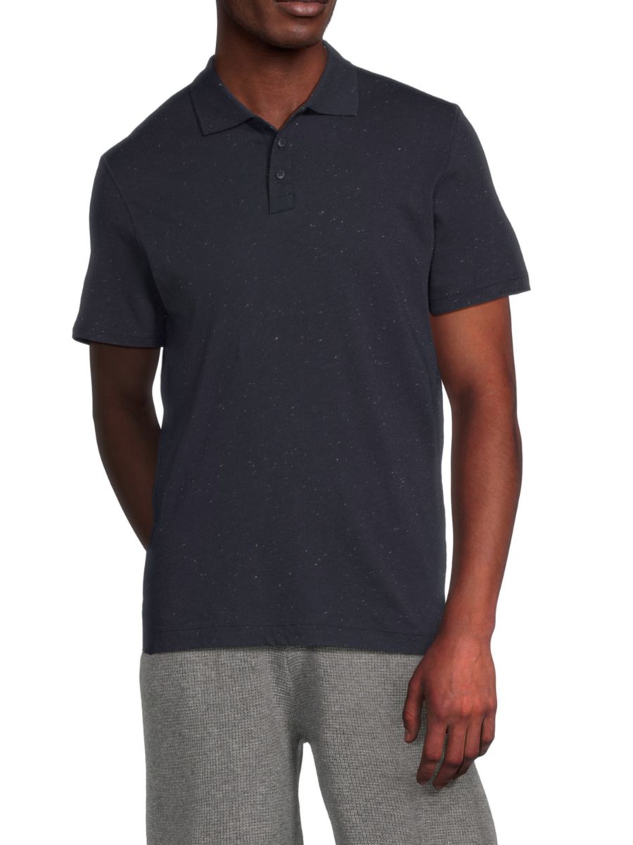 Рубашка-поло из эластичного хлопкового джерси Donegal ATM Anthony Thomas Melillo, цвет Midnight Blue 
Рубашка-поло из эластичного хлопкового джерси Donegal ATM Anthony Thomas Melillo, цвет Midnight Blue