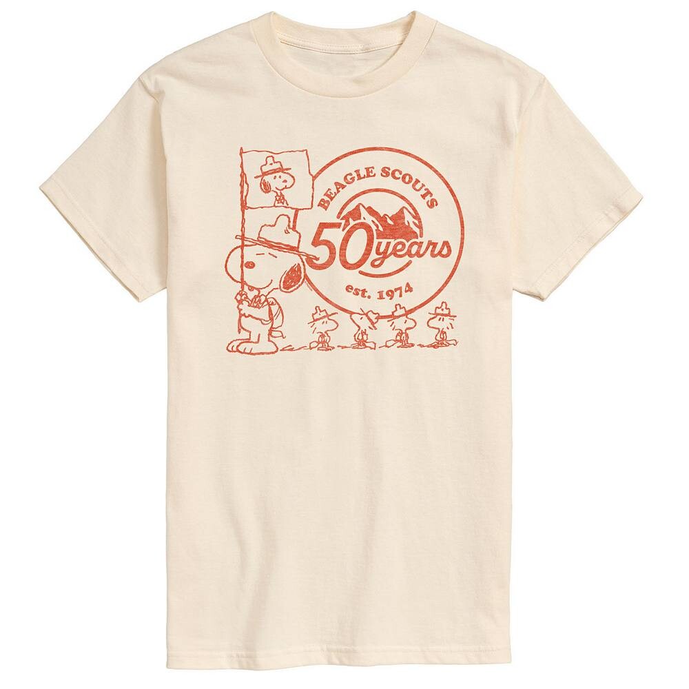 Мужская футболка Peanuts Beagle Scout Snoopy с логотипом и графическим рисунком Licensed Character, цвет Cream
Мужская футболка Peanuts Beagle Scout Snoopy с логотипом и графическим рисунком Licensed Character, цвет Cream