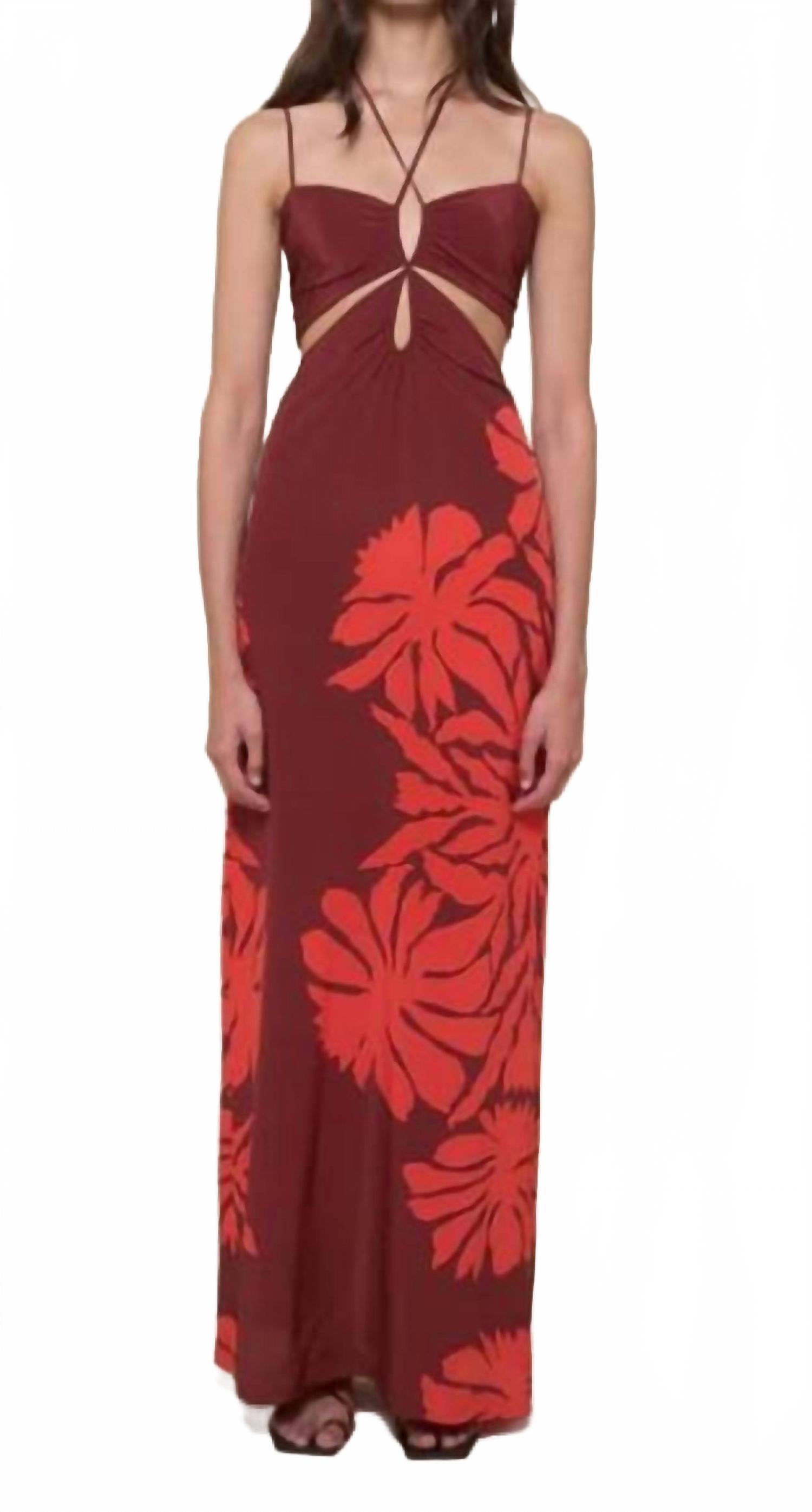 Андалузские ритмы макси-платье в цвете вино гвоздика/красный Johanna Ortiz
Андалузские ритмы макси-платье в цвете вино гвоздика/красный Johanna Ortiz