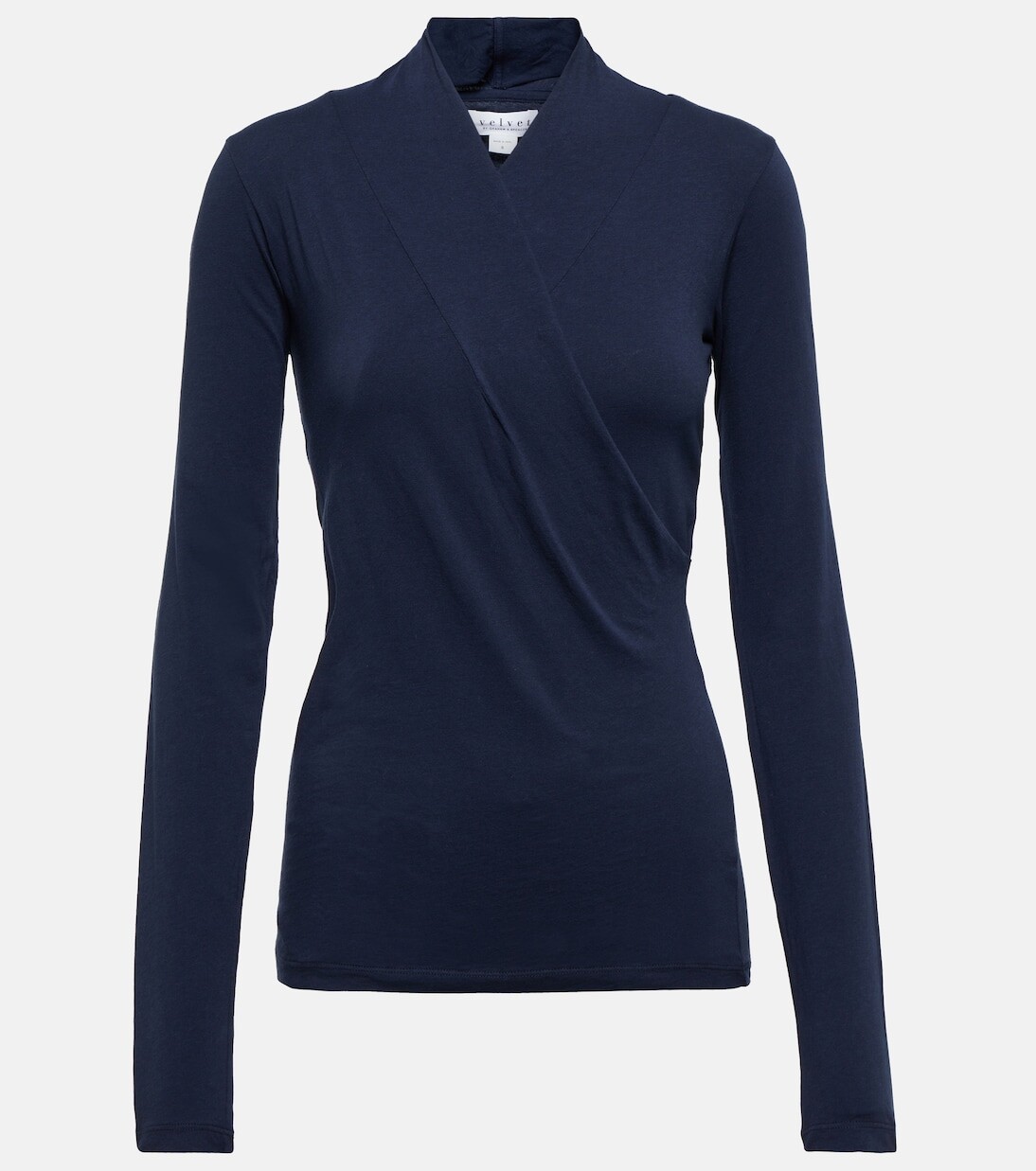 Топ meri из хлопка с запахом Velvet, синий
Топ meri из хлопка с запахом Velvet, синий