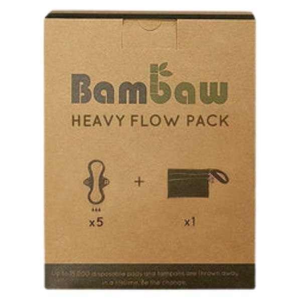 Комплект: многоразовые прокладки для обильных выделений, 5 шт./1 упаковка + саше, 1 шт. Bambaw
Комплект: многоразовые прокладки для обильных выделений, 5 шт./1 упаковка + саше, 1 шт. Bambaw