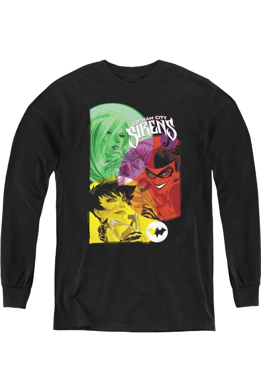 Футболка с длинным рукавом Batman Gotham Sirens для детей Gildan, черный
Футболка с длинным рукавом Batman Gotham Sirens для детей Gildan, черный