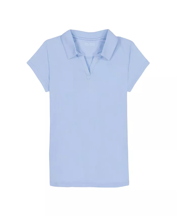 Футболка-поло с коротким рукавом для девочек постарше, из перформанс трикотажа Nautica, синий
Футболка-поло с коротким рукавом для девочек постарше, из перформанс трикотажа Nautica, синий
