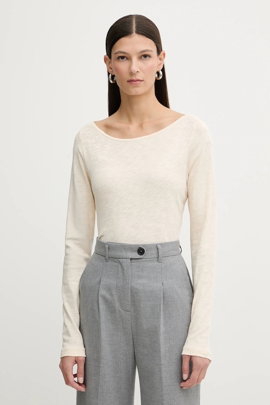 Хлопковый лонгслив Marc O'Polo, бежевый
Хлопковый лонгслив Marc O'Polo, бежевый