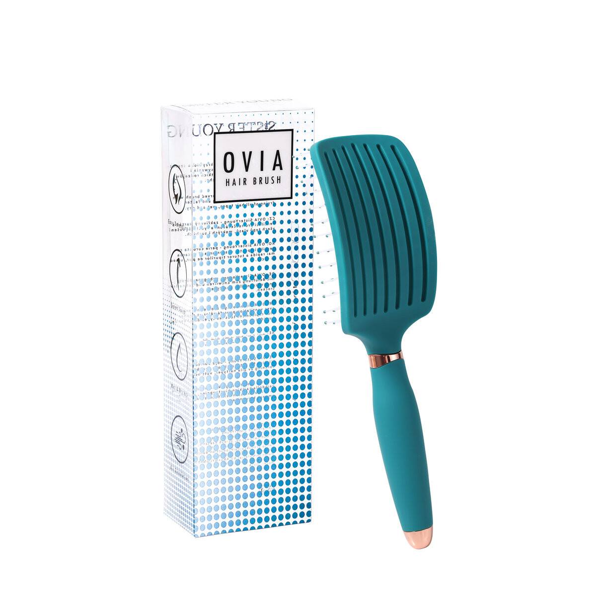 Sister Young OVIA, Расческа для волос, нейлоновые зубцы, Зеленый Sisteryoung 
Sister Young OVIA, Расческа для волос, нейлоновые зубцы, Зеленый Sisteryoung