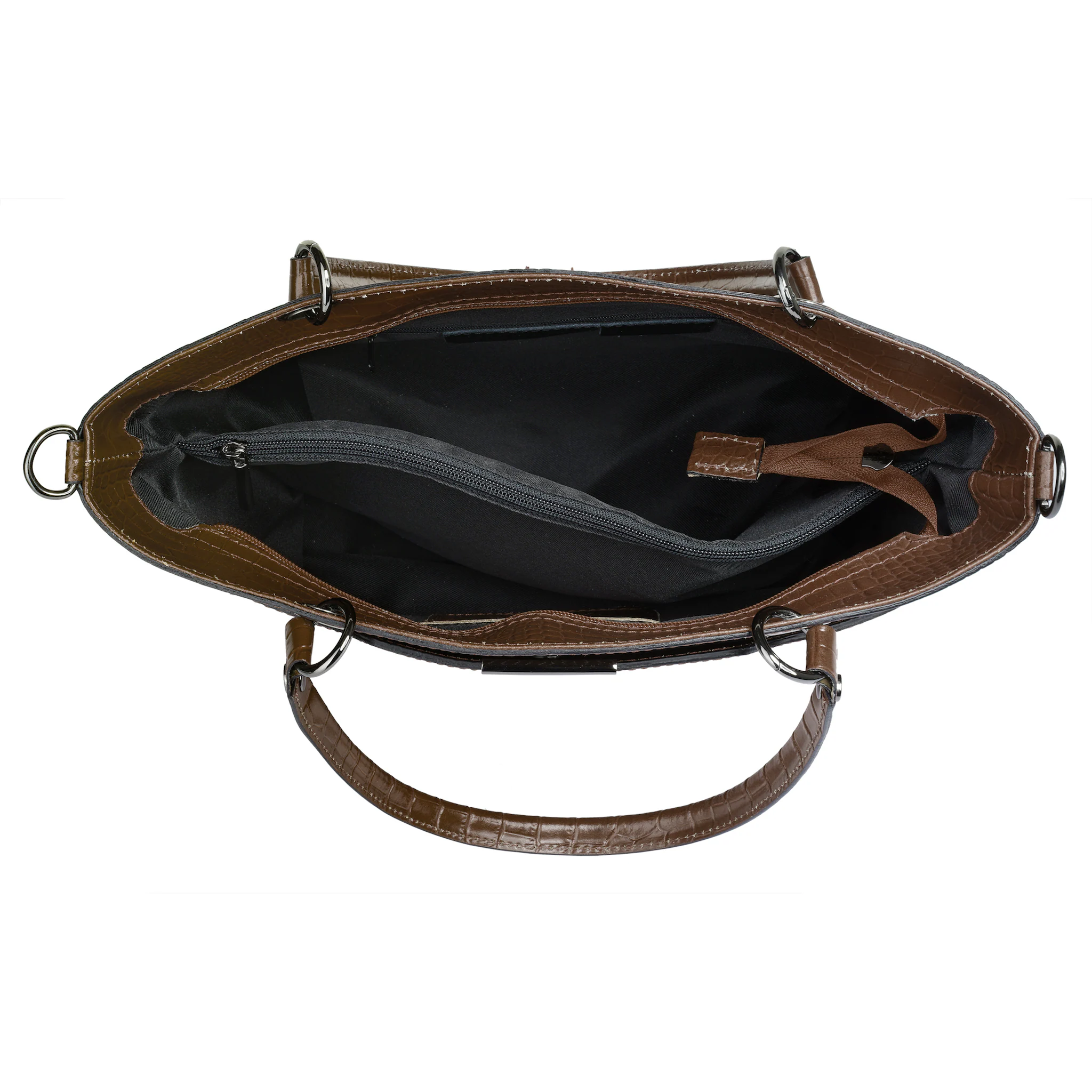 Сумка с ручкой Cluty, натуральная кожа, производство Италия, коричневый
Сумка с ручкой Cluty, натуральная кожа, производство Италия, коричневый