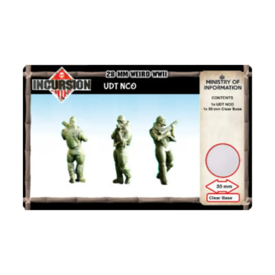 унтер-офицер UDT США, Incursion - Pacific Theater (28mm) (Tabletop Games) 
унтер-офицер UDT США, Incursion - Pacific Theater (28mm) (Tabletop Games)