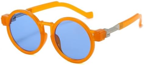 Круглые женские солнцезащитные очки в стиле стимпанк с защитой от УФ-излучения UV400, модные мужские оранжево-синие солнцезащитные очки с прозрачной градиентной оправой MTZJH, Orange Blue
Круглые женские солнцезащитные очки в стиле стимпанк с защитой от УФ-излучения UV400, модные мужские оранжево-синие солнцезащитные очки с прозрачной градиентной оправой MTZJH, Orange Blue