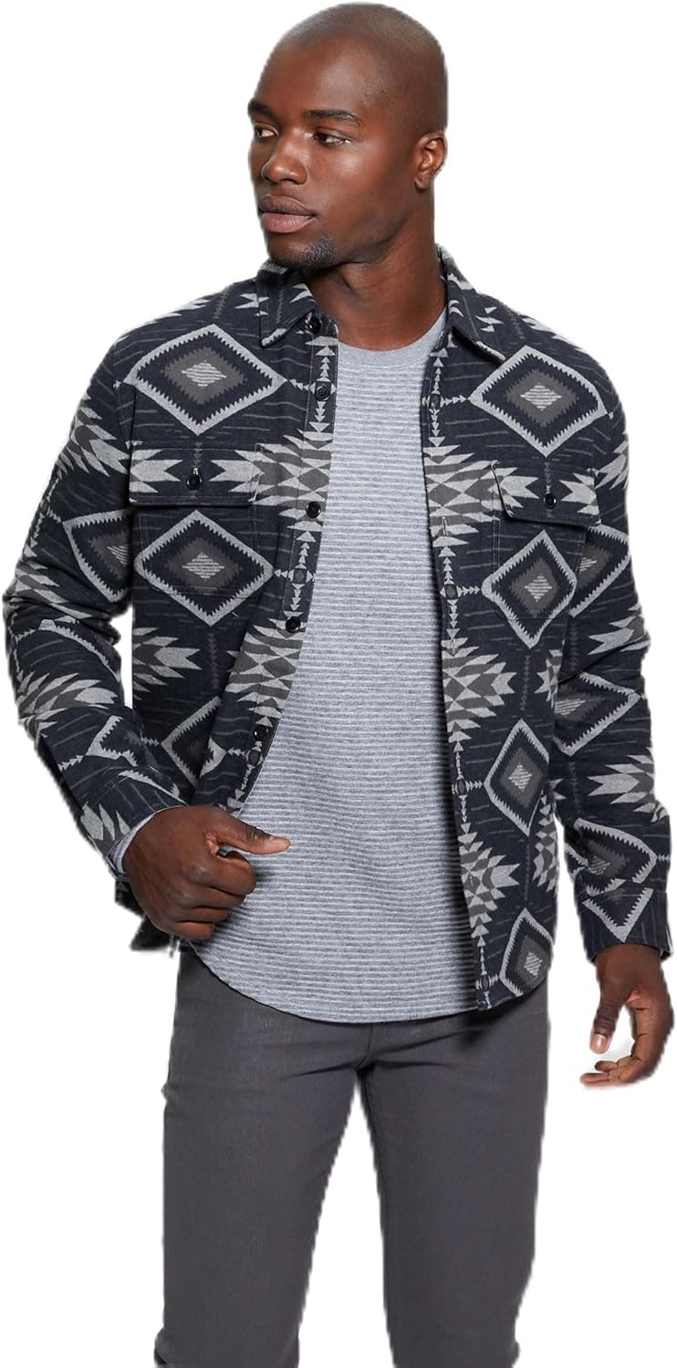 GUESS Southwest Motif Jacquard рубашка, Magnetic Multi
GUESS Southwest Motif Jacquard рубашка, Magnetic Multi