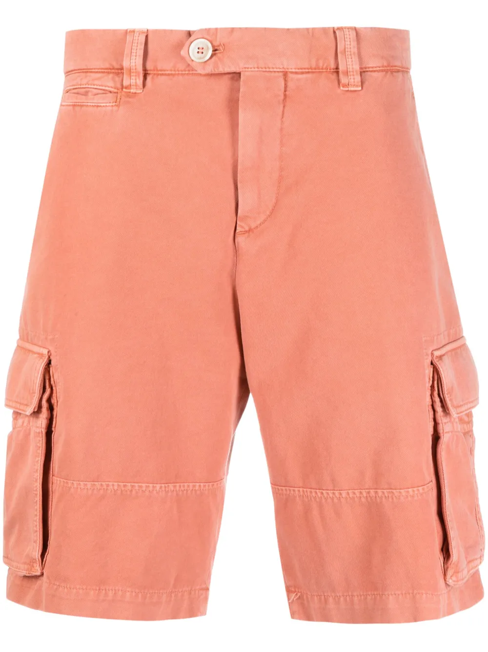Шорты карго со смещенной застежкой Brunello Cucinelli, оранжевый
Шорты карго со смещенной застежкой Brunello Cucinelli, оранжевый