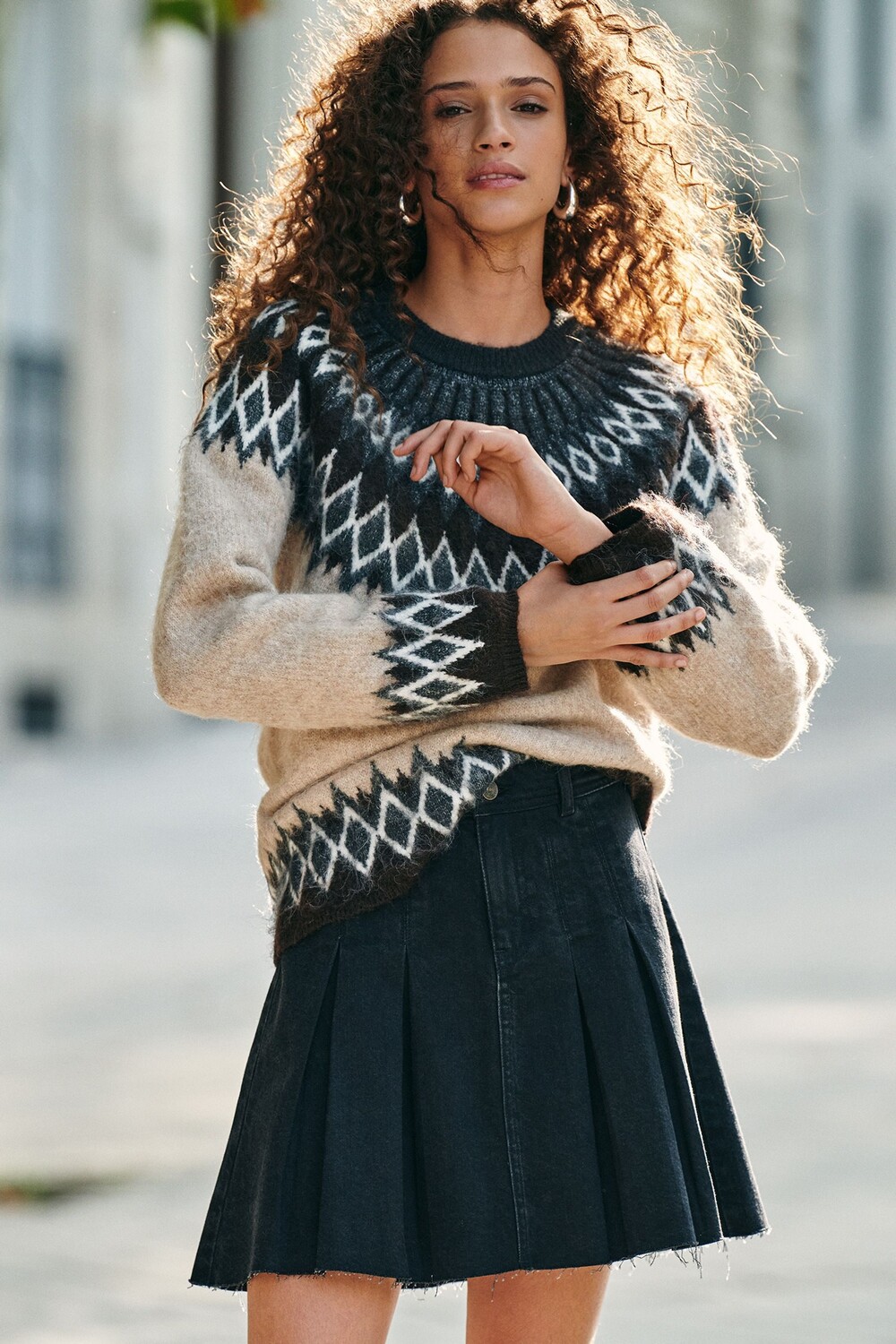 Мини юбка из 100% хлопка с плиссировкой из денима Next, черный
Мини юбка из 100% хлопка с плиссировкой из денима Next, черный