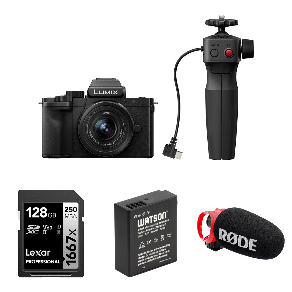 Беззеркальная камера Panasonic Lumix G100D Mirrorless Camera with 12-32mm f/3.5-5.6
Беззеркальная камера Panasonic Lumix G100D Mirrorless Camera with 12-32mm f/3.5-5.6