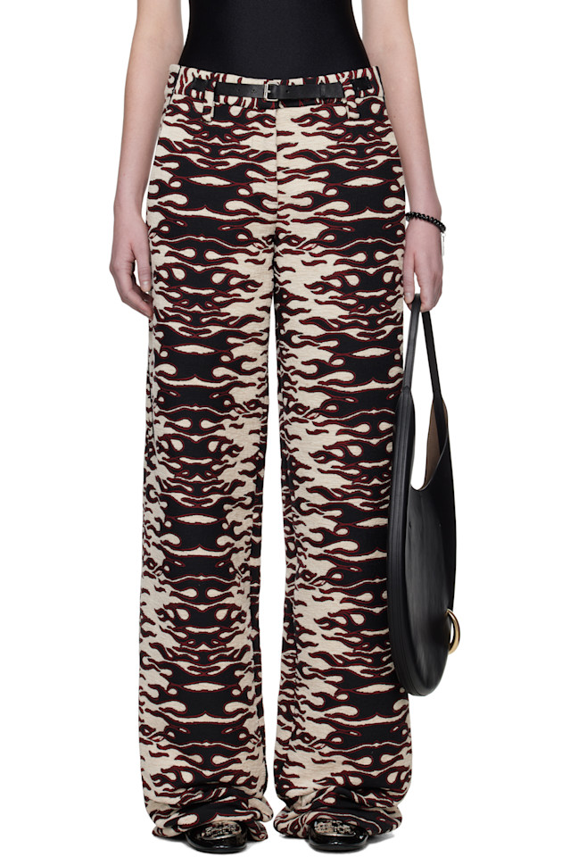 Жаккардовые брюки с широкими штанинами Tory Burch, мультиколор
Жаккардовые брюки с широкими штанинами Tory Burch, мультиколор