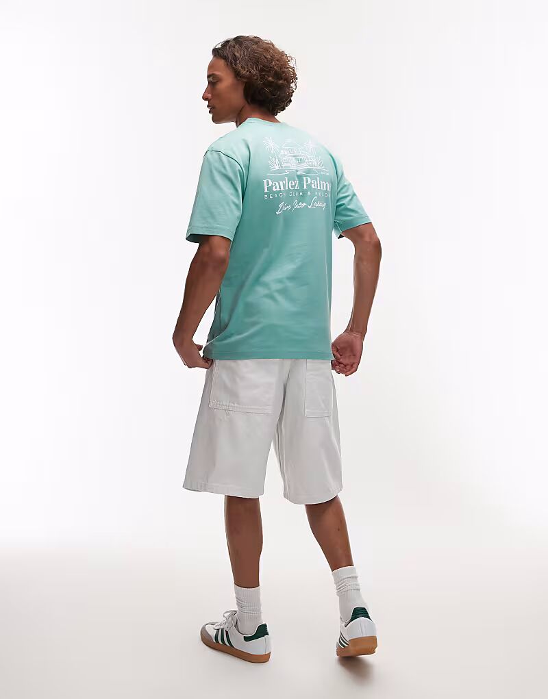 Футболка с мотивом Parlez Retreat на спине зеленого цвета
Футболка с мотивом Parlez Retreat на спине зеленого цвета