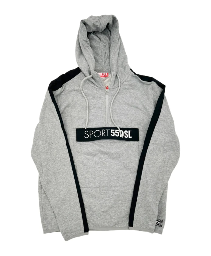 Спортивный свитер с застежкой-молнией до середины груди Diesel, серый
Спортивный свитер с застежкой-молнией до середины груди Diesel, серый