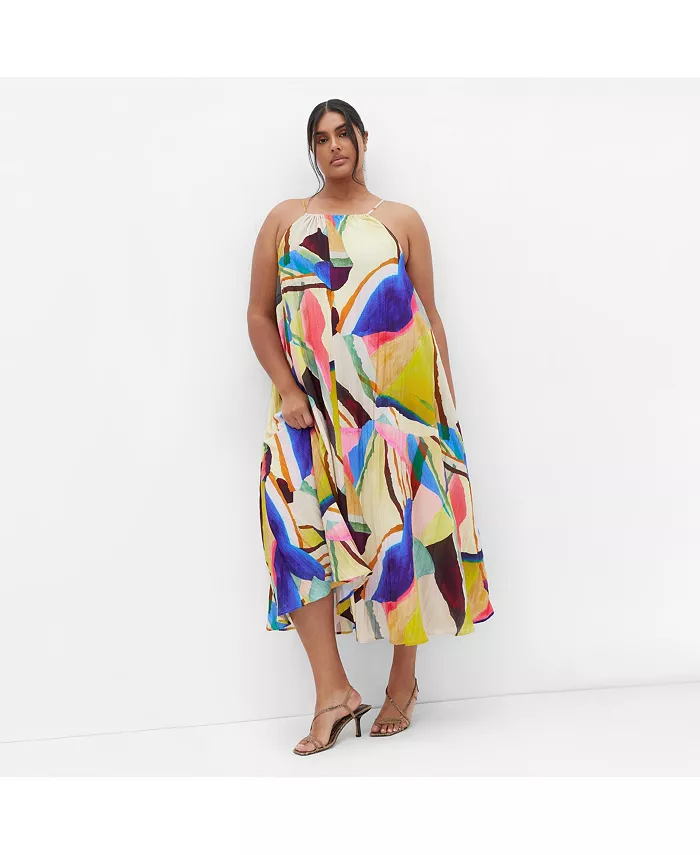 Летнее платье макси с принтом больших размеров CITY CHIC, зеленый
Летнее платье макси с принтом больших размеров CITY CHIC, зеленый