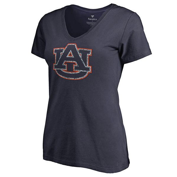 Женская футболка с V-образным вырезом и статичным логотипом Auburn Tigers в темно-синем цвете Unbranded
Женская футболка с V-образным вырезом и статичным логотипом Auburn Tigers в темно-синем цвете Unbranded