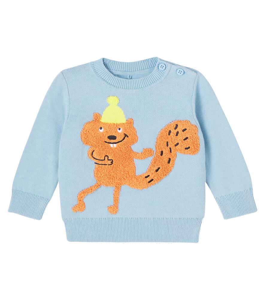 Детский хлопковый свитер Stella McCartney Kids, Azure-Blue
Детский хлопковый свитер Stella McCartney Kids, Azure-Blue