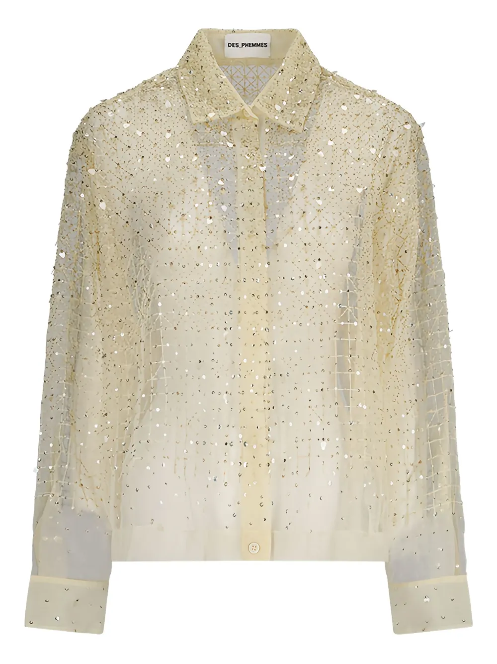 Рубашка с пайетками DES PHEMMES, желтый
Рубашка с пайетками DES PHEMMES, желтый
