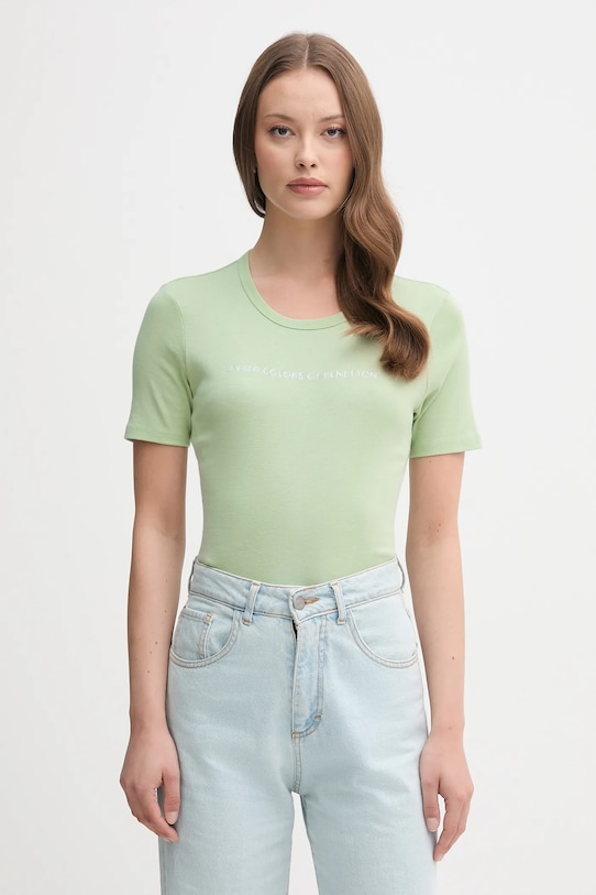 Хлопковая футболка United Colors Of Benetton, зеленый
Хлопковая футболка United Colors Of Benetton, зеленый