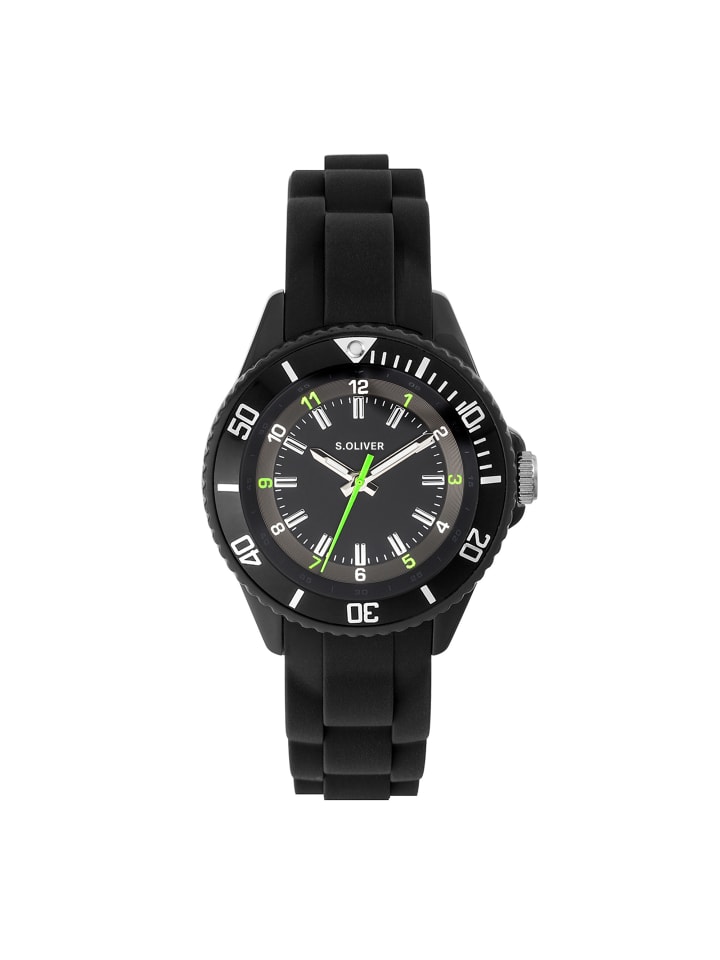 s.Oliver Наручные часы с интересными цветовыми деталями в черном цвете
s.Oliver Наручные часы с интересными цветовыми деталями в черном цвете