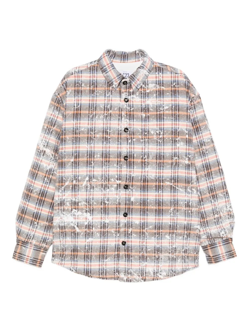 Клетчатая рубашка-куртка с эффектом разбрызганной краски Lc23, коричневый
Клетчатая рубашка-куртка с эффектом разбрызганной краски Lc23, коричневый