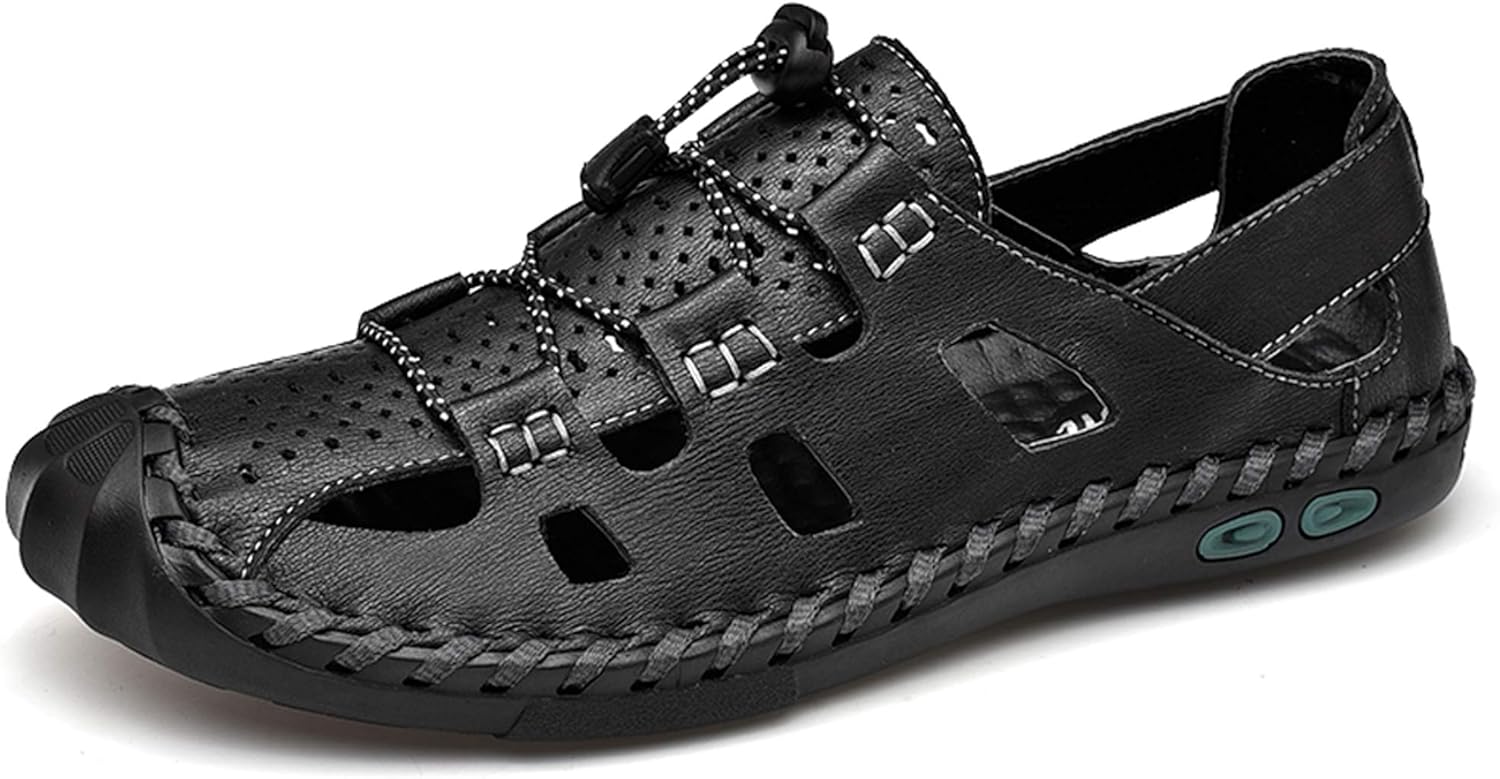 Мужские повседневные кожаные сандалии с закрытым носком для улицы, рыбацкие, регулируемые, спортивные, летние Zhnshm, черный
Мужские повседневные кожаные сандалии с закрытым носком для улицы, рыбацкие, регулируемые, спортивные, летние Zhnshm, черный