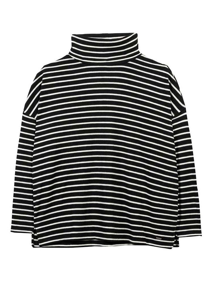 Лонгслив Herrlicher, черный/белый 
Лонгслив Herrlicher, черный/белый