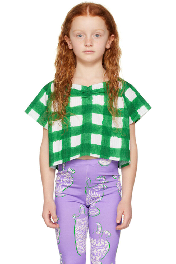 Детский топ в зеленую клетку Maison Mangostan
Детский топ в зеленую клетку Maison Mangostan