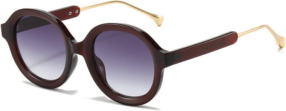 Панк-солнцезащитные очки круглые женские популярные модные градиентные солнцезащитные очки в стиле ретро с леопардовым принтом и защитой от УФ-излучения UV400 TKKTLLT, Winered-gray
Панк-солнцезащитные очки круглые женские популярные модные градиентные солнцезащитные очки в стиле ретро с леопардовым принтом и защитой от УФ-излучения UV400 TKKTLLT, Winered-gray