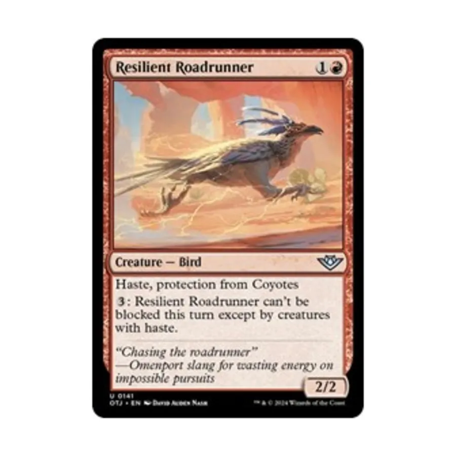 CCG Устойчивый дорожный бегун (U), MTG - Outlaws of Thunder Junction 
CCG Устойчивый дорожный бегун (U), MTG - Outlaws of Thunder Junction