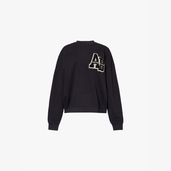 Толстовка из хлопкового джерси с логотипом Miles Anine Bing, черный
Толстовка из хлопкового джерси с логотипом Miles Anine Bing, черный