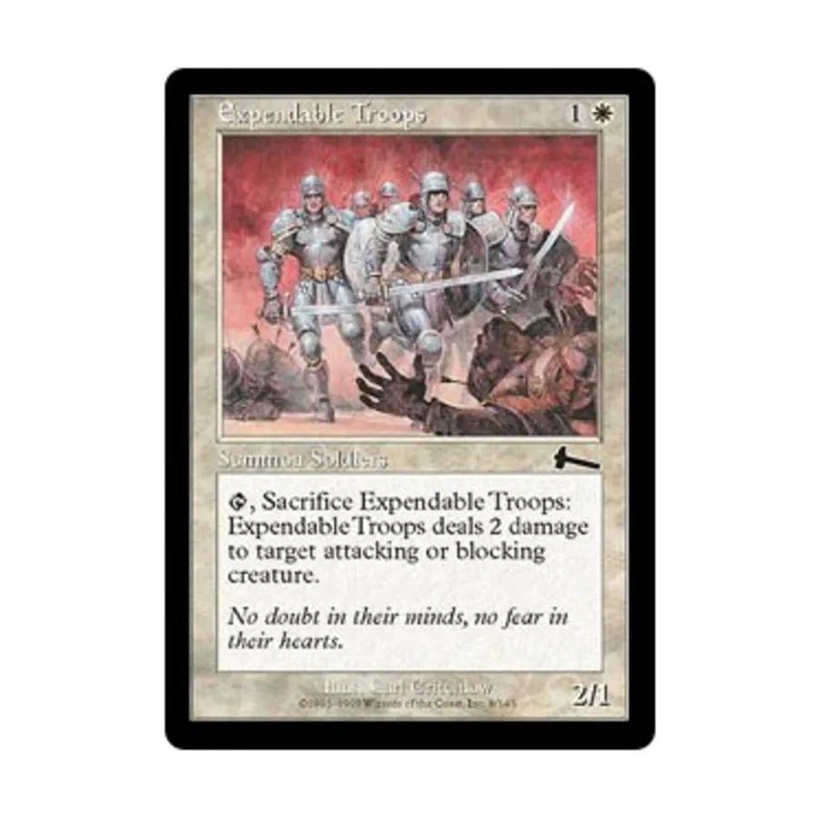 CCG Расходуемые войска (С), MTG - Urza's Legacy
CCG Расходуемые войска (С), MTG - Urza's Legacy