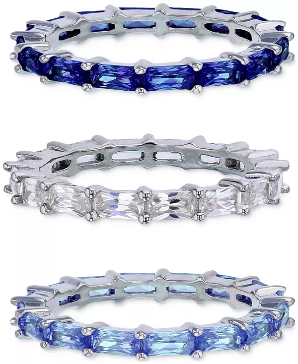 Комплект из 3 колец с кубическим цирконием и выращенной в лаборатории шпинелью (12 карат) из стерлингового серебра Macy'S, multi
Комплект из 3 колец с кубическим цирконием и выращенной в лаборатории шпинелью (12 карат) из стерлингового серебра Macy'S, multi