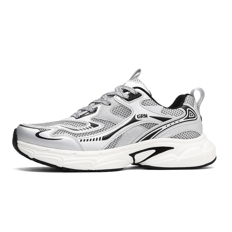 K bird амортизация, нескользящая и устойчивая к истиранию низкие топовые массивные кроссовки men's K-bird, серебристый/черный
K bird амортизация, нескользящая и устойчивая к истиранию низкие топовые массивные кроссовки men's K-bird, серебристый/черный