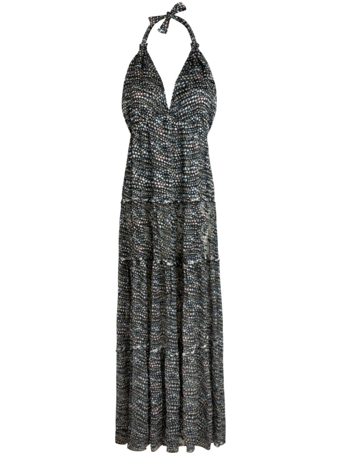 Платье макси с открытой спиной и жемчужным принтом Vilebrequin
Платье макси с открытой спиной и жемчужным принтом Vilebrequin
