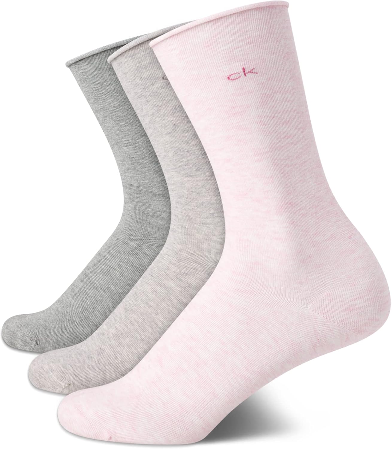 Женские носки Calvin Klein Crew Socks - 3 пары мягких хлопковых носков с отворотами на манжетах, мини/средней длины, для женщин (размер обуви: 4-10), Pink/Grey
Женские носки Calvin Klein Crew Socks - 3 пары мягких хлопковых носков с отворотами на манжетах, мини/средней длины, для женщин (размер обуви: 4-10), Pink/Grey