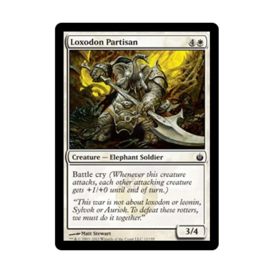 CCG Локсодон Партизан (C) (Фольга), MTG - Mirrodin Besieged
CCG Локсодон Партизан (C) (Фольга), MTG - Mirrodin Besieged