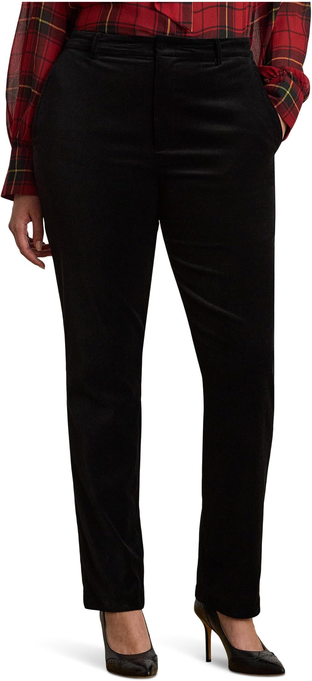 Женские укороченные брюки из эластичного бархата больших размеров Lauren Ralph Lauren, Black Velvet
Женские укороченные брюки из эластичного бархата больших размеров Lauren Ralph Lauren, Black Velvet