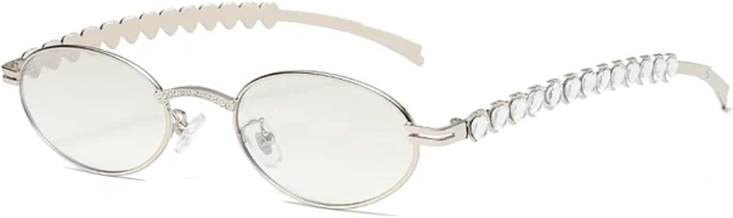 Маленькие овальные солнцезащитные очки со стразами для женщин и мужчин, серебристая металлическая оправа, черные солнцезащитные очки, роскошные солнцезащитные очки с бриллиантом в форме сердца mincl, Silver
Маленькие овальные солнцезащитные очки со стразами для женщин и мужчин, серебристая металлическая оправа, черные солнцезащитные очки, роскошные солнцезащитные очки с бриллиантом в форме сердца mincl, Silver