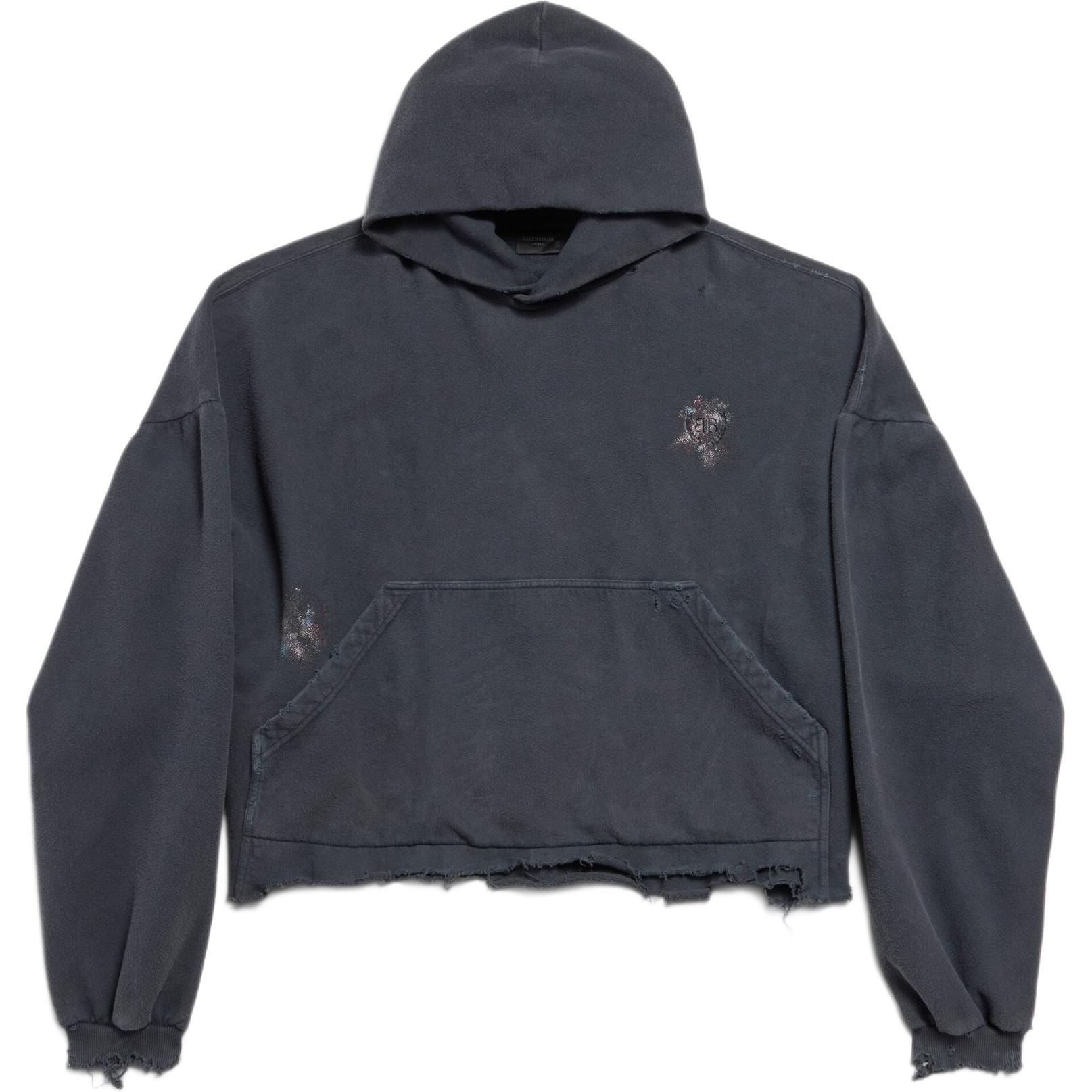 Худи кроп с принтом nail polish Balenciaga, черный
Худи кроп с принтом nail polish Balenciaga, черный