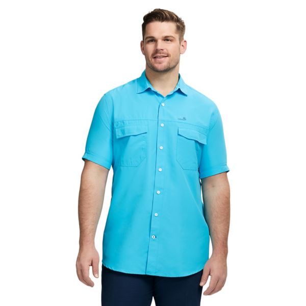 Большая и высокая защитная рубашка на пуговицах с коротким рукавом из высокотехнологичной ткани Izod, цвет aquarius
Большая и высокая защитная рубашка на пуговицах с коротким рукавом из высокотехнологичной ткани Izod, цвет aquarius