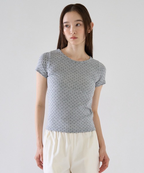 Мини-футболка с коротким рукавом, в горошек, крой Geeong, серый
Мини-футболка с коротким рукавом, в горошек, крой Geeong, серый