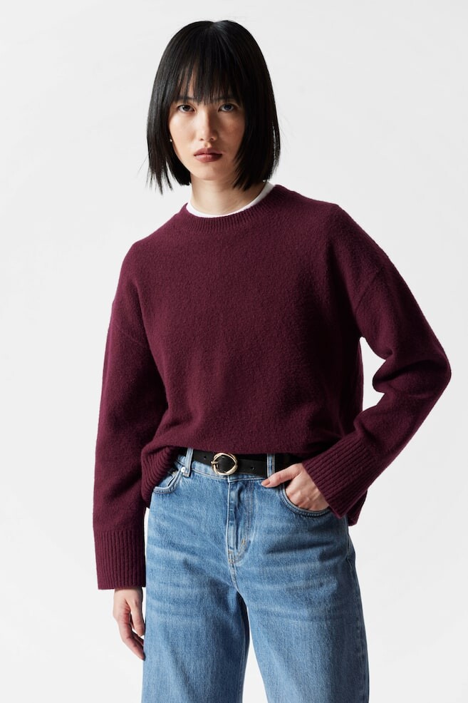 Свободный вязаный свитер & Other Stories, красный
Свободный вязаный свитер & Other Stories, красный