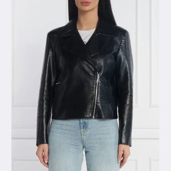 Кожаная куртка стандартного кроя Patrizia Pepe, черный
Кожаная куртка стандартного кроя Patrizia Pepe, черный